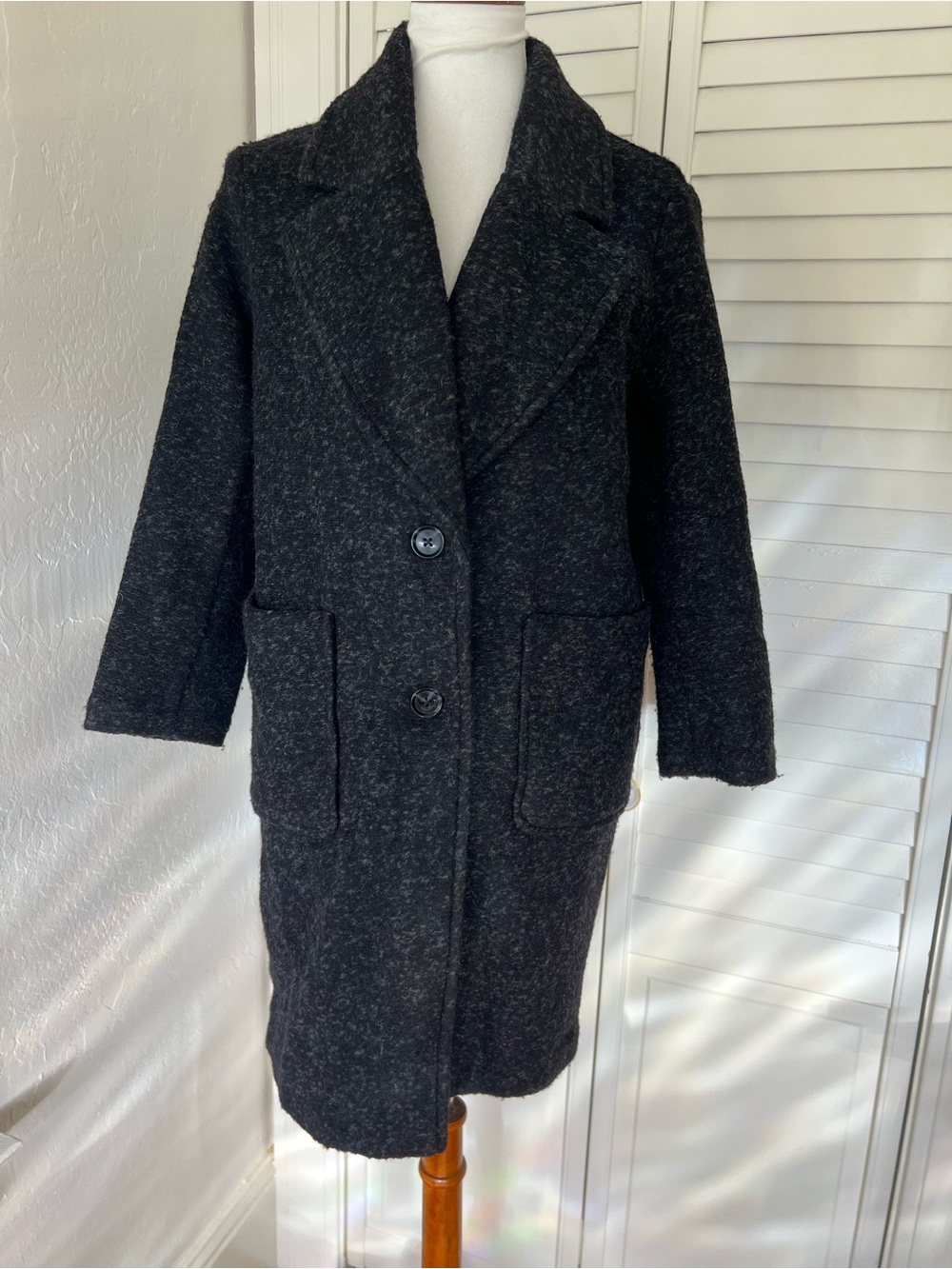 Banana Republic Wool Blend Peacoat